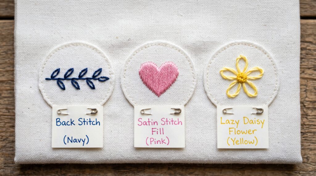The 3 Stitches That Cover 90% of These Designs