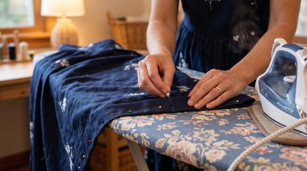Hemming Your DIY Maxi Dress