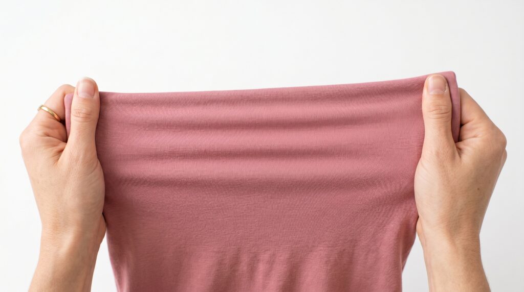 Jersey Knit: No Fray, Stretch Fit