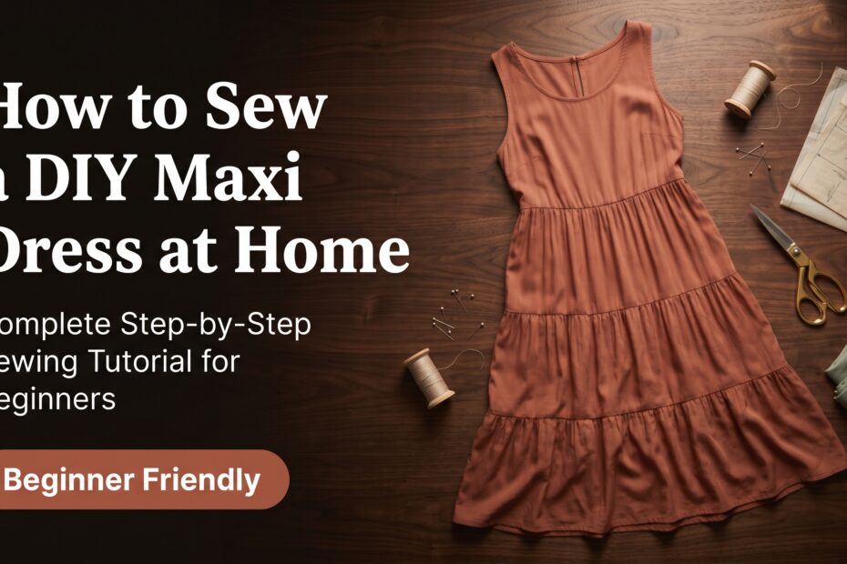 How to Sew a DIY Maxi Dress at Home