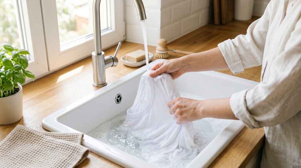 Pre-wash the fabric before you do anything else.
