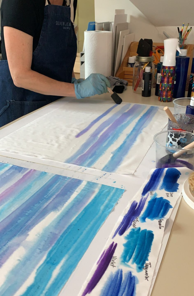  Watercolor Magic on Fabric