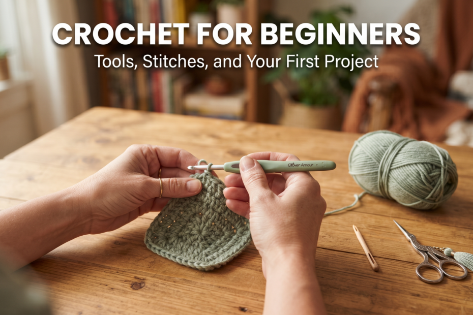 Crochet for Absolute Beginners: Tools, Stitches, and Your First Project