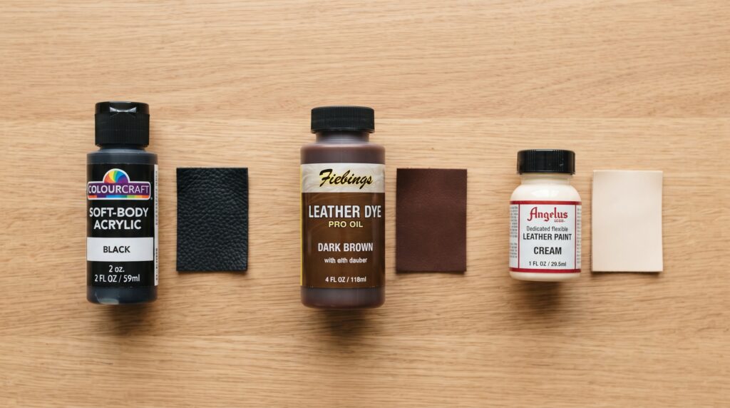Acrylic Paint vs. Leather Dye vs. Leather Paint