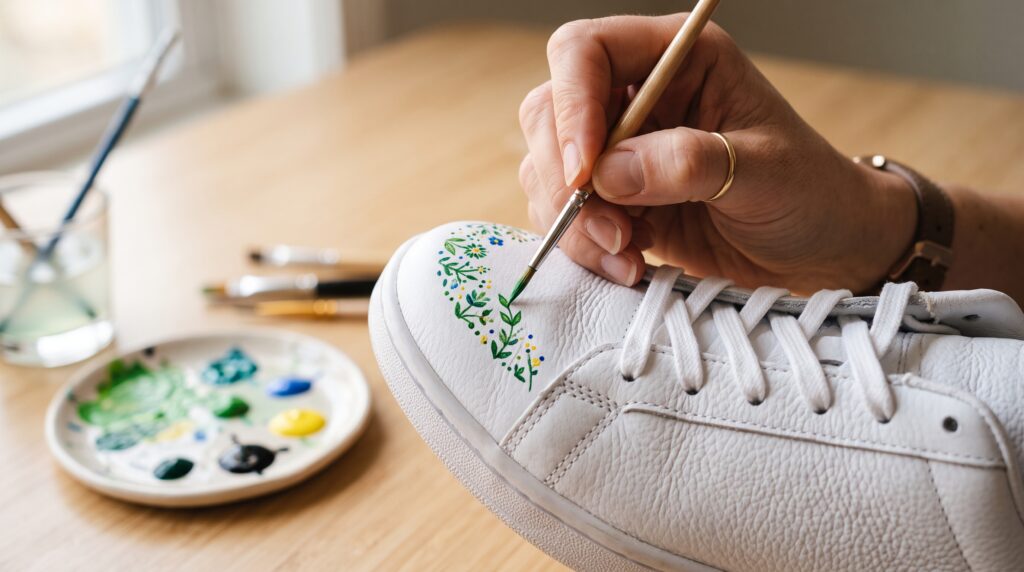 Painting Leather Shoes