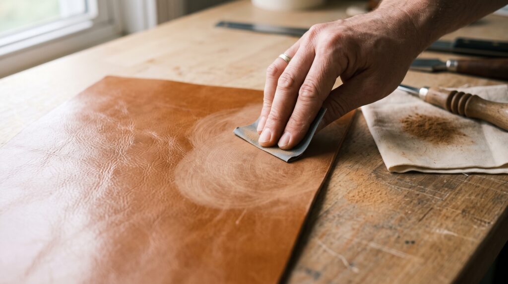 Sand It Lightly (Smooth Leather Only)