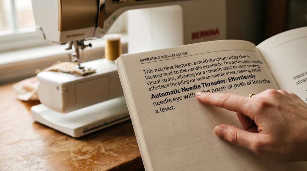 Confirm Automatic Needle Threading
